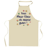 Cadeau Cuisinier cuisinière mère maman papa père mamie papi Vêtement Blouse de protection Barbecue Jardinage Tablier de Travail Tâches ménagères 