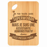 Planche bambou gravée personnalisée femme idée cadeau Fête des Mères apéro 30×20 prénom cuisine plateau fromage anniversaire noel maman mamie