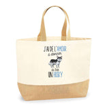 Sac Jute Fête des Mères Fêtes des Pères Mamie Papi Famille Idée Cadeau anniversaire Noël Travail Boulot Métier Départ Retraite Collègue Femme Homme