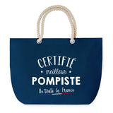 Sac de plage Bleu anse corde Certifié meilleur Pompiste
