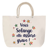 Sac Fête des Mères Mamie Famille Idée Cadeau anniversaire Noël Travail Boulot Métier Départ Retraite Collègue Femme cabas shopping plage