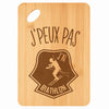Planche bambou gravée personnalisée femme homme idée cadeau Fête des Mères Fête des Pères apéro papa maman prénom cuisine plateau fromage