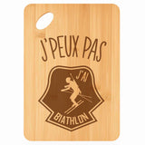 Planche bambou gravée personnalisée femme homme idée cadeau Fête des Mères Fête des Pères apéro papa maman prénom cuisine plateau fromage