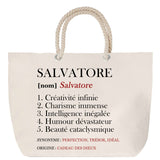 Sac Fête des Mères Mamie Famille Idée Cadeau anniversaire Noël Travail Boulot Métier Départ Retraite Collègue Femme cabas shopping plage