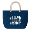Sac de plage Bleu anse corde Né pour Crossfit