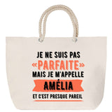 Sac Fête des Mères Mamie Famille Idée Cadeau anniversaire Noël Travail Boulot Métier Départ Retraite Collègue Femme cabas shopping plage