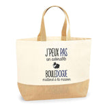 Sac Jute Fête des Mères Fêtes des Pères Mamie Papi Famille Idée Cadeau anniversaire Noël Travail Boulot Métier Départ Retraite Collègue Femme Homme