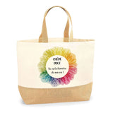 Sac Jute Fête des Mères Fêtes des Pères Mamie Papi Famille Idée Cadeau anniversaire Noël Travail Boulot Métier Départ Retraite Collègue Femme Homme