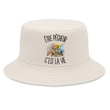 Bob Premium Beige Être pêcheur c'est la vie