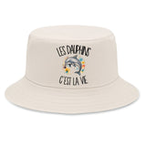 Bob Premium Beige Les dauphins c'est la vie