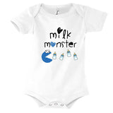 Body bébé Humour Milk Monster Macaron le glouton - Planetee