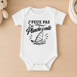 Body Bébé J’peux pas j’ai planche à voile J'peux pas minimaliste
