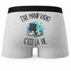 Boxer Homme Être manip radio c'est la vie – Impression au dos
