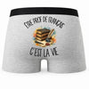Boxer Homme Être prof de français c'est la vie – Impression au dos