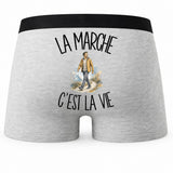 Boxer Homme La marche c'est la vie – Impression au dos