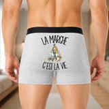 Boxer Homme La marche c'est la vie – Impression au dos