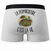 Boxer Homme La permaculture c'est la vie – Impression au dos