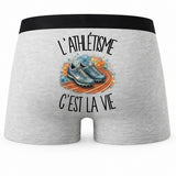 Boxer Homme L'athlétisme c'est la vie – Impression au dos