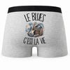 Boxer Homme Le blues c'est la vie – Impression au dos