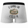 Boxer Homme Le camping-car c'est la vie – Impression au dos