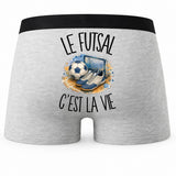 Boxer Homme Le futsal c'est la vie – Impression au dos