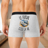 Boxer Homme Le futsal c'est la vie – Impression au dos