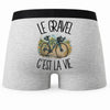 Boxer Homme Le gravel c'est la vie – Impression au dos