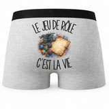 Boxer Homme Le jeu de rôle c'est la vie – Impression au dos