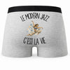 Boxer Homme Le modern jazz c'est la vie – Impression au dos