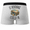 Boxer Homme Le reboutage c'est la vie – Impression au dos