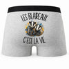 Boxer Homme Les blaireaux c'est la vie – Impression au dos