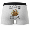 Boxer Homme Les bouquetins c'est la vie – Impression au dos