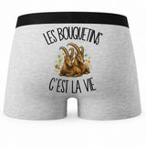 Boxer Homme Les bouquetins c'est la vie – Impression au dos