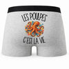Boxer Homme Les poulpes c'est la vie – Impression au dos
