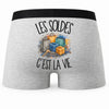 Boxer Homme Les soldes c'est la vie – Impression au dos