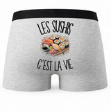Boxer Homme Les sushis c'est la vie – Impression au dos