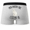 Boxer Homme Mon Angora Turc c'est ma vie – Impression au dos