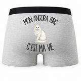 Boxer Homme Mon Angora Turc c'est ma vie – Impression au dos