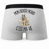 Boxer Homme Mon Berger Picard c'est ma vie – Impression au dos
