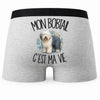 Boxer Homme Mon Bobtail c'est ma vie – Impression au dos