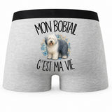 Boxer Homme Mon Bobtail c'est ma vie – Impression au dos