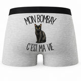 Boxer Homme Mon Bombay c'est ma vie – Impression au dos