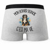 Boxer Homme Mon Bouvier Bernois c'est ma vie – Impression au dos