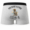Boxer Homme Mon Braque Allemand c'est ma vie – Impression au dos