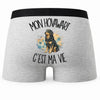 Boxer Homme Mon Hovawart c'est ma vie – Impression au dos