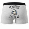 Boxer Homme Mon Husky c'est ma vie – Impression au dos