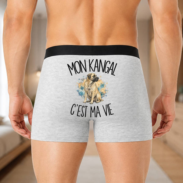 Boxer Homme Mon Kangal c'est ma vie – Impression au dos