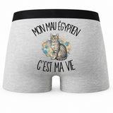 Boxer Homme Mon Mau Égyptien c'est ma vie – Impression au dos