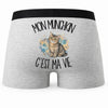 Boxer Homme Mon Munchkin c'est ma vie – Impression au dos