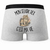 Boxer Homme Mon Selkirk Rex c'est ma vie – Impression au dos
